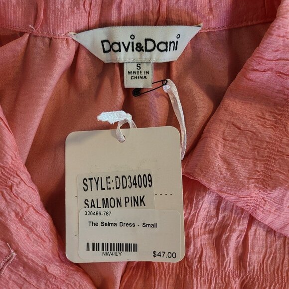 Coral Button-Up Women's Blouse - Picture 5 of 8